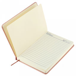 Ежедневник недатированный 14,2х21см "Одуванчик" 112 листов, в линейку, сшитый внутренний блок, с закладкой, обложка кожзам, отделочная строчка, тиснение золотом, цвет розовый перламутр (Китай)