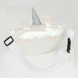 Сумка детская поясная Magiс unicorn на молнии, цвет белый - NAZAMOK KIDS фото 4