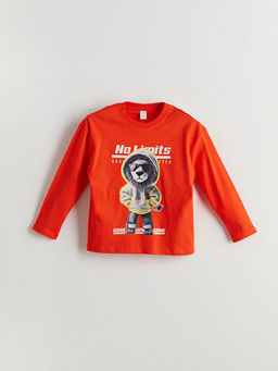 Aslan Bask?l? Erkek ?ocuk Ti??rt ve Pantolon 2li