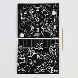 Подарочный набор для творчества на новый год «Котик и друзья»