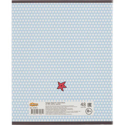 Цена за 2 шт. Тетрадь общая А5 48л Shark,клет,скреп, ВД-лак