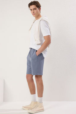 TRENDYOL MAN Tas Regular/Normal Kesim Orta Boy Lastik Belli Bagc?kl? Dikis Detayl? Sort TMNSS20SR0070 - Trendyolmilla фото 25