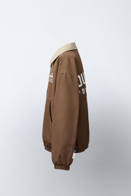 CAZADORA CUELLO CONTRASTE / Marr?n - Zara фото 3