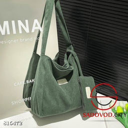 Вельветовая вместительная сумка - Bruno фото 7