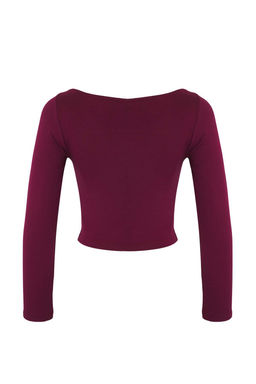 Trendyolmilla Siyah-Beyaz-Antrasit 3lu Paket Crop Fitted/Vucuda Oturan Orme Bluz TWOAW25BZ00300
