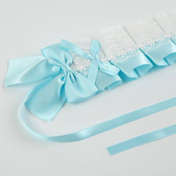 Карнавальная повязка Лолита цвет голубой с белым кружевом - Simaland фото 8