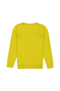 U. S. Polo Assn Базовый свитер с круглым вырезом фисташкового цвета для девочек - U.s. polo assn фото 2