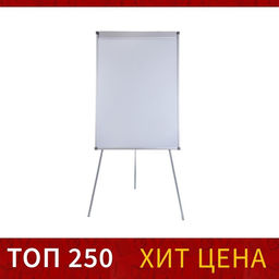 Флипчарт магнитно-маркерный Calligrata СТАНДАРТ, 70×100 см, в алюминиевом профиле, на треноге