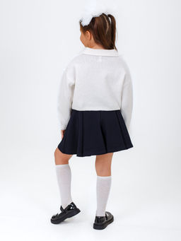 Юбка-Шорты Бьянка, цвет т.Синий, состав 74% х/б, 20% пэ, 6%лайкра - 5+ фото 2