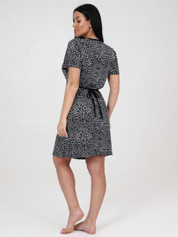 154 ЖЕНСКИЙ ХАЛАТ (Серый леопард) - А-дина фото 6