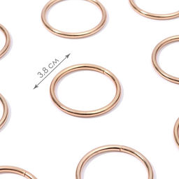 Цена за 2 шт. Кольца для сумок, d = 32 мм, толщина - 3 мм, 10 шт, цвет золотой