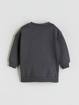 Bisiklet Yaka Erkek Bebek Sweatshirt