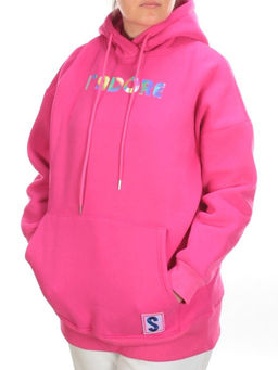KD713 PINK Худи женское на флисе - Fashion фото 3