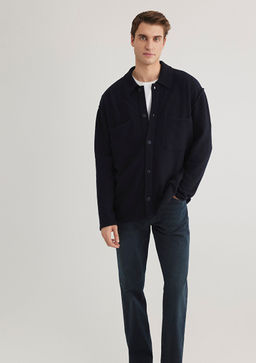 Dugmeli Lacivert H?rka - Mavi фото 3