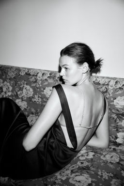 CONTRAST SEAM SATIN DRESS - Zara фото 3