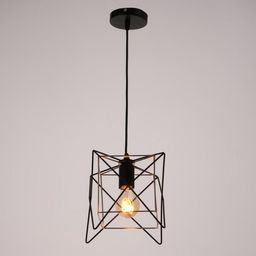 Светильник 669918/1 E27 40 Вт черный-золото 18×18×118 см