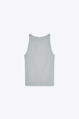 FADED-EFFECT HALTER TOP - Zara фото 18