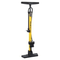 Насос напольный с манометром COMIRON VIVID, стальной цилиндр, складные ножки, съемная ручка, Presta-Schrader, 8,3 бар, вес 830гр. /уп 20 - Галеонтрейд фото 2