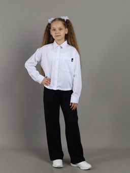 CRB wear/ CWJG 64189-20K Блузка для девочки,белый/Ex.Cherubino