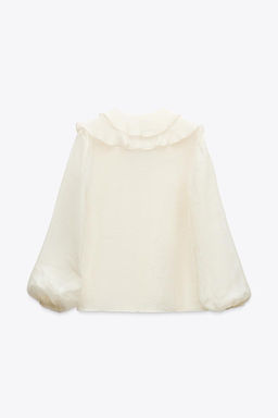 ZW COLLECTION RUFFLED SHIRT - Zara фото 14