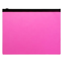 Набор папок-конверт на ZIP-молнии А5, 150 мкм, Calligrata Neon, c черной молнией, неон, 4 штуки, микс  фото 3