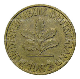 Монета 10 пфеннигов 1982 года G Германия