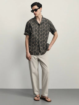 Рубашка с принтом / Zarina  фото 3