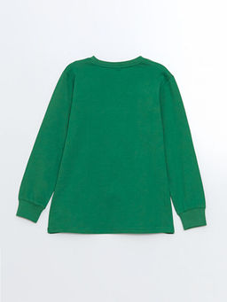 Bisiklet Yaka Minecraft Bask?l? Erkek ?ocuk Pijama Tak?m? - Waikiki фото 3