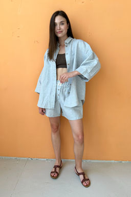 Костюм женский SET019/18/Голубой меланж