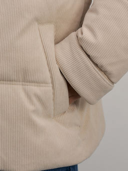 Куртка из вельветовой ткани со съемным воротником / Zarina  фото 8