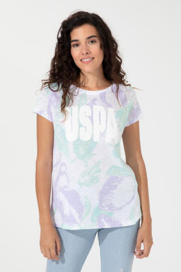 Kad_n Lila Bisiklet Yaka Ti__rt