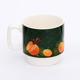 Кружка керамическая новогодняя Дорого внимание Аромат Нового года, 350 мл