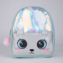Рюкзак детский с блестящим карманом Котенок, 27х23х10 см - NAZAMOK KIDS фото 2