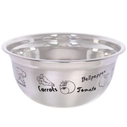 Миска из нержавеющей стали 5л 28*13см с рисунком