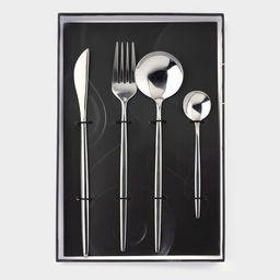 Столовые приборы Magistro Блинк, 4 предмета, нержавеющая сталь, серебристые фото 6