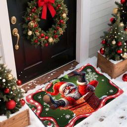 Придверный, универсальный и очень красивый коврик, противоскользящий, 40х60см