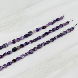Бусины для украшений из Аметиста (галтовка) 40 см