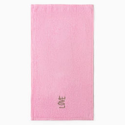 Полотенца махровые Этель LOVE, 3 шт., 30?60 см, хлопок 100%, розовые