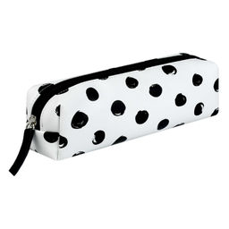 Пенал школьный Феникс+, арт.72680/ 25 ПРИНТ ГОРОХ 19,5х5,5х6 см, искусственная кожа, молния, цифрова