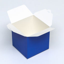 Цена за 10 шт. Коробка складная, квадратная, синяя, 8 х 8 х 8 см, - UPAK LAND фото 3