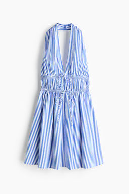 Vestido halter con cordones de ajuste