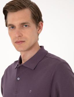 Mor Slim Fit K_vr_lmaz Polo Yaka Basic Pike Sweatshirt - Pierre cardin фото 2