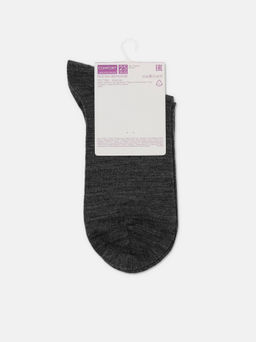 Цена за 2 пары. Носки Удлиненные CONTE COMFORT Удлиненные теплые носки с шерстью темно-серый - Conte elegant фото 8