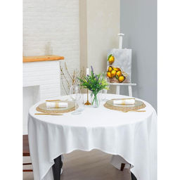 Набор салфеток сервировочных на стол Доляна Паутинка, d=38 см, 4 шт, цвет золотой  фото 17