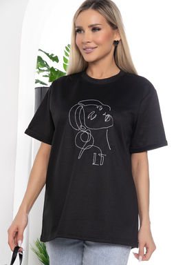 Футболка с вышивкой - Lt collection фото 15