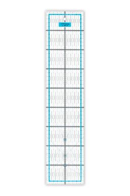 Gamma QRL-07 Линейка для пэчворка 10 см х 45 см в пакете пластик