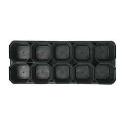 Набор для рассады: стаканы по 300 мл (10 шт.), поддон 41×17 см, цвет МИКС