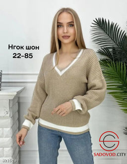 Свитер женский с V-вырезом - Bruno фото 7