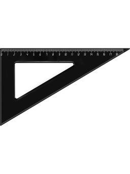 Цена за 5 шт. Треугольник 18см 30 Prof-Press (Л-4485) непрозрачный черный