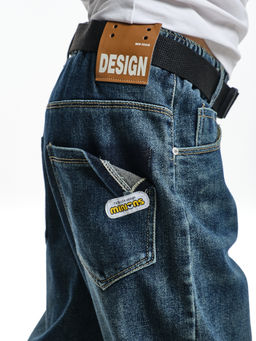 Детские джинсы 33-23505 синий - Mini maxi фото 4